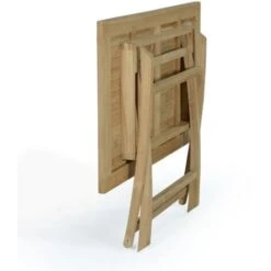 Table Pliante Rectangulaire En Teck Ecograde Kensaï 120 X 70 Cm -Promos Garde Plante Boutique 41118 3