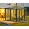 Gazebo Tonnelle Fermée 8.6m² Gris Anthracite - Palram - 704744