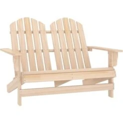Chaise De Jardin Adirondack 2 Places Bois De Sapin Massif VidaXL