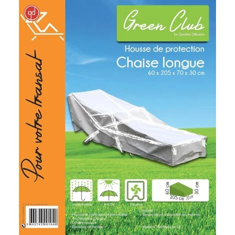 Housse Chaise Longue Transat L 205 X L 70 X H 60 Cm Beige 4 Housse Chaise Longue Transat L 205 X L 70 X H 60 Cm Beige – Image 2