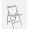 Dmora Chaise Pliante Moderne En Bois, Pour Balcon Ou Jardin, Cm 42x48h79, Assise H Cm 47, Couleur Blanche, Avec Emballage Renforcé -Promos Garde Plante Boutique 42832873 1