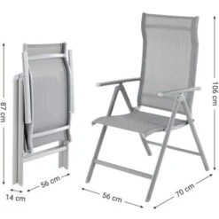 Songmics Lot De 2 Chaises De Jardin Pliables, Bain De Soleil, Transat, Sièges D'extérieur, Cadre En Aluminium Robuste, Dossier Réglable Sur 8 Positions, Charge 150 Kg, Gris GCB29GY 11 Songmics Lot De 2 Chaises De Jardin Pliables, Bain De Soleil, Transat, Sièges D'extérieur, Cadre En Aluminium Robuste, Dossier Réglable Sur 8 Positions, Charge 150 Kg, Gris GCB29GY -Promos Garde Plante Boutique 45294923 5