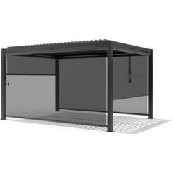 Store Enrouleur Pour Pergola - 370 X 210 Cm - Anthracite 9 Store Enrouleur Pour Pergola - 370 X 210 Cm - Anthracite -Promos Garde Plante Boutique 48378801 4