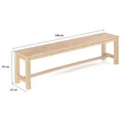 Salon De Jardin UVITA En Bois Table De Jardin 180 CM + 2 Bancs 11 Salon De Jardin UVITA En Bois Table De Jardin 180 CM + 2 Bancs -Promos Garde Plante Boutique 48918237 5