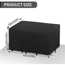 Housse Salon De Jardin 420D Oxford 242 162 100cm Housse De Protection Salon De Jardin Housse Table Jardin Bâche Salon -Promos Garde Plante Boutique 49860914 4
