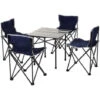 OUTSUNNY Table De Camping + 4 Chaises + Sac De Transport - Pliant Léger Petit Portable - Pour Pique-nique, Festival, Barbecue, Randonnée, Pêche - Acier Alu. Noir Oxford Bleu 2 OUTSUNNY Table De Camping + 4 Chaises + Sac De Transport - Pliant Léger Petit Portable - Pour Pique-nique, Festival, Barbecue, Randonnée, Pêche - Acier Alu. Noir Oxford Bleu -Promos Garde Plante Boutique 50146602 1