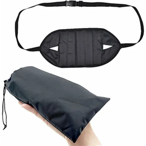 Hanger Portable Avion Chair De Repose-Pieds Hamac Fabriqué Avec De La Mémoire Premium Mousse De Mousse Au Repos 43X22cm Fontainebleau Noir 6 Hanger Portable Avion Chair De Repose-Pieds Hamac Fabriqué Avec De La Mémoire Premium Mousse De Mousse Au Repos 43X22cm Fontainebleau Noir – Image 4