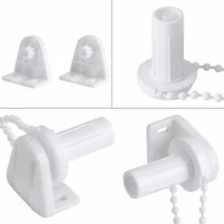Ensemble Embrayage Chaîne De Store Enrouleur Perle Ajustable Pour Store Rideau Voilage Tube 17mm Kit D'accessoires Support De Roue D'embrayage Poulie Latérale Kit De Réparation De Haute Qualité -Versa -Promos Garde Plante Boutique 51283164 4
