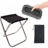 Tabouret Pliant D'extérieur,Triomphe Tabouret Pliant En Alliage D'aluminium, Mini Tabouret Pliant Portable, Ultra Léger, Avec Sac De Rangement, Pour La Pêche, Le Camping, Le Barbecue En Plein Air, Les -Promos Garde Plante Boutique 52805569 1