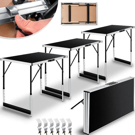 KESSER® Table Multifonctions Professionnelle 3 Pièces, 100 X 60 Cm, Table à Tapisser 30 Kg De Charge Par Table Avec Fonction De Rallonge Table Pliante Table De Brocante Table D’appoint Table Polyvalen 3 KESSER® Table Multifonctions Professionnelle 3 Pièces, 100 X 60 Cm, Table à Tapisser 30 Kg De Charge Par Table Avec Fonction De Rallonge Table Pliante Table De Brocante Table D’appoint Table Polyvalen