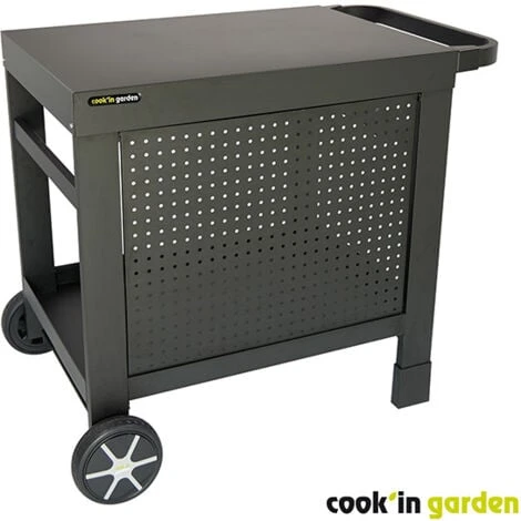 Desserte De Jardin - REVA 80 - Montage Facile - Dimensions Produit : L 98 X L 65 X H 80cm - Noir - Cook'in Garden 3 Desserte De Jardin - REVA 80 - Montage Facile - Dimensions Produit : L 98 X L 65 X H 80cm - Noir - Cook'in Garden