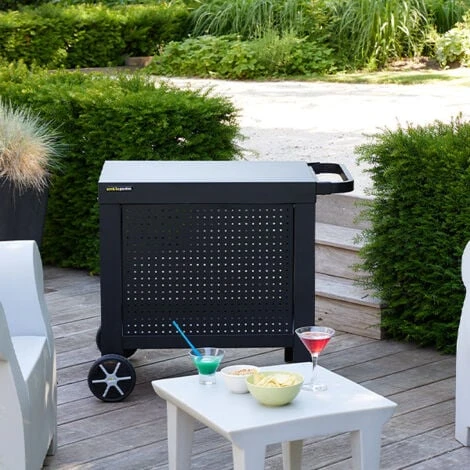 Desserte De Jardin - REVA 80 - Montage Facile - Dimensions Produit : L 98 X L 65 X H 80cm - Noir - Cook'in Garden 5 Desserte De Jardin - REVA 80 - Montage Facile - Dimensions Produit : L 98 X L 65 X H 80cm - Noir - Cook'in Garden – Image 3