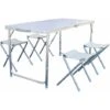 SVITA Camping Set Chaise De Pêche Pique-nique Ensemble De Sièges Table De Camping Meubles De Camping Alu