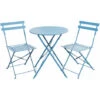 SVITA Meubles De Balcon Bistroset Chaise Table Jardin Bistro Café Métal Meubles Pliants Bleu Set 2 SVITA Meubles De Balcon Bistroset Chaise Table Jardin Bistro Café Métal Meubles Pliants Bleu Set -Promos Garde Plante Boutique 53852978 1