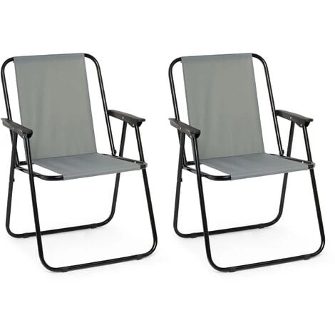 Fauteuil Chaise De Camping Pliable, Chaise De Plage Confortable, Lot De 2, Gris - IntimaTe WM Heart 3 Fauteuil Chaise De Camping Pliable, Chaise De Plage Confortable, Lot De 2, Gris - IntimaTe WM Heart