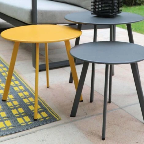 Table Basse De Jardin En Acier Massai 40 Cm 6 Table Basse De Jardin En Acier Massai 40 Cm – Image 4
