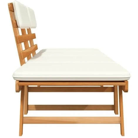 Banc De Jardin Avec Coussins 2-en-1 190 Cm Bois Solide D'acacia VidaXL 7 Banc De Jardin Avec Coussins 2-en-1 190 Cm Bois Solide D'acacia VidaXL – Image 5