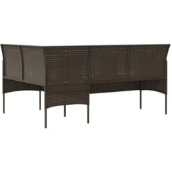 Canapé D'extérieur En L Avec Coussins Résine Tressée Marron VidaXL 11 Canapé D'extérieur En L Avec Coussins Résine Tressée Marron VidaXL -Promos Garde Plante Boutique 54476319 5