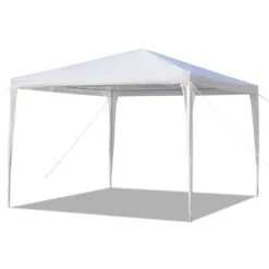 Tente Imperméable 3 X 3m Avec Tubes Spiralés Pavillon De Jardin , Blanc -Promos Garde Plante Boutique 54718087 3