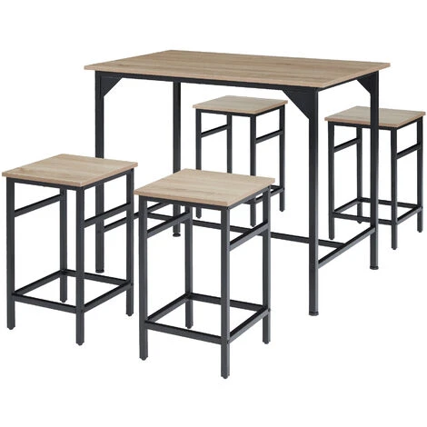 Ensemble Table De Bistrot EDINBURGH 1 Table + 4 Tabourets De Bar - Ensemble Table De Bar, Ensemble Table De Bistrot, Table Haute Avec 4 Tabouret De Bar 3 Ensemble Table De Bistrot EDINBURGH 1 Table + 4 Tabourets De Bar - Ensemble Table De Bar, Ensemble Table De Bistrot, Table Haute Avec 4 Tabouret De Bar