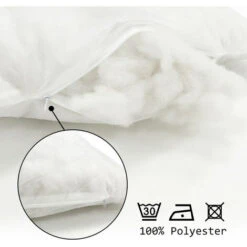 Lot De 4 Oreiller De Garnissage 50 X 50 Cm - Coussin à Recouvrir - Oreillers Intérieur - Rembourrage Coussins-Polyester -Promos Garde Plante Boutique 54941298 3