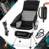 KESSER® Chaise De Camping Pliable Rabattable Avec Grand Dossier Chaise De Pêche Transportable Chaise De Camping Chaise Pliante Jusqu’à 120 Kg Chaise De Plage Chaise De Pêche Tabouret Pliant Avec -Promos Garde Plante Boutique 55627793 1