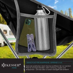 KESSER® Chaise De Camping Pliable Rabattable Avec Grand Dossier Chaise De Pêche Transportable Chaise De Camping Chaise Pliante Jusqu’à 120 Kg Chaise De Plage Chaise De Pêche Tabouret Pliant Avec -Promos Garde Plante Boutique 55627793 3