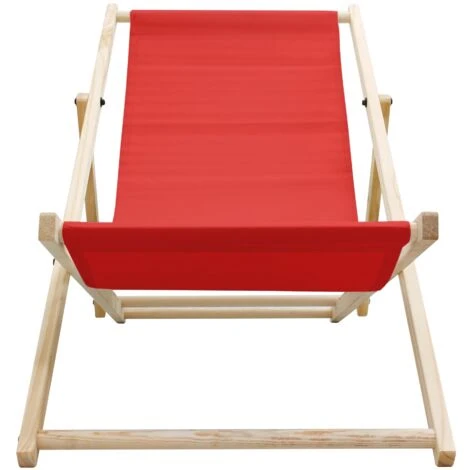 2x Chaise Longue Jardin Pliante Bois Bain De Soleil Plage Chilienne Rouge 120 Kg 5 2x Chaise Longue Jardin Pliante Bois Bain De Soleil Plage Chilienne Rouge 120 Kg – Image 3