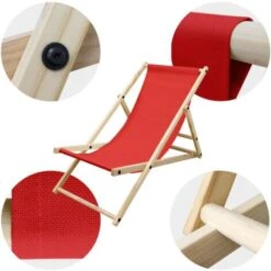 2x Chaise Longue Jardin Pliante Bois Bain De Soleil Plage Chilienne Rouge 120 Kg 11 2x Chaise Longue Jardin Pliante Bois Bain De Soleil Plage Chilienne Rouge 120 Kg -Promos Garde Plante Boutique 56841618 5