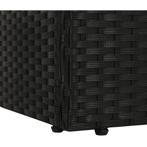 VIDAXL Polyrattan Garden Lit De Différentes Couleurs Canapé Extérieur Lit De Jardin Noir 195x60 Cm Résine Tressée Couleur : NOIR 7 VIDAXL Polyrattan Garden Lit De Différentes Couleurs Canapé Extérieur Lit De Jardin Noir 195x60 Cm Résine Tressée Couleur : NOIR – Image 5