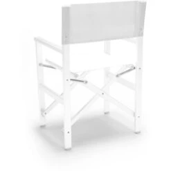 Chaise De Plage Pliante En Aluminium Textilène Blanc Regista Gold White -Promos Garde Plante Boutique 57105424 4