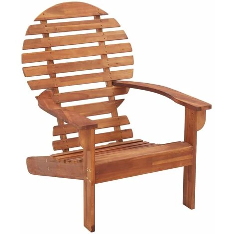 VIDAXL Chaise En Bois En Bois Massif De Style Rustique Diverses Couleurs Chaise Adirondack Bois D'acacia Massif Couleur : Bois 3 VIDAXL Chaise En Bois En Bois Massif De Style Rustique Diverses Couleurs Chaise Adirondack Bois D'acacia Massif Couleur : Bois