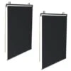 Lot De 2 Stores Enrouleurs L.124 X H. 225 CM Pour Pergola Noir -Promos Garde Plante Boutique 57257165 1
