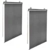 Lot De 2 Stores Enrouleurs Tamisants L.124 X H. 225 CM Pour Pergola Gris Anthracite -Promos Garde Plante Boutique 57257170 1