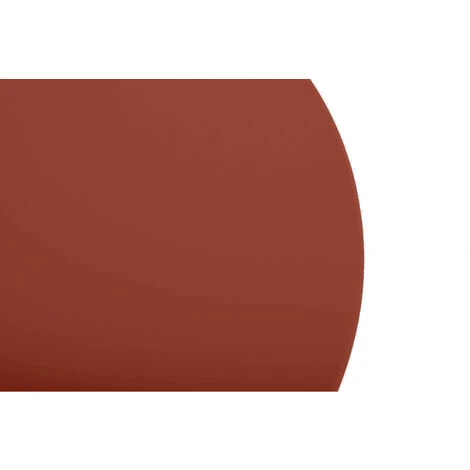 Table D'appoint, Table Basse Ronde De Jardin Terracotta En Acier Epoxy 49X45CM- Meuble De Jardin 4 Table D'appoint, Table Basse Ronde De Jardin Terracotta En Acier Epoxy 49X45CM- Meuble De Jardin – Image 2