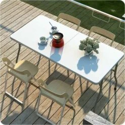 Soges Table Pliante Table Utilitaire Pliante D'extérieur Pour Jardin, Plage, Camping, Pique-niques, Barbecues, Fête, Sans Assemblage Et Facile à Transporter 8 Soges Table Pliante Table Utilitaire Pliante D'extérieur Pour Jardin, Plage, Camping, Pique-niques, Barbecues, Fête, Sans Assemblage Et Facile à Transporter -Promos Garde Plante Boutique 57480808 2
