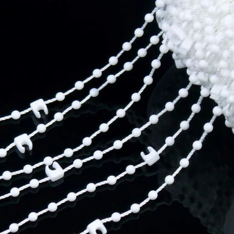 20 Mètres Liens Chaîne De Fond Aveugle Verticale Avec 5 Pièces Connecteurs De Chaîne En Plastique Pour Lattes 89 Mm, Fermoir De Chaînette Accessoires Pour Rideau à Lamelle Verticale 5 20 Mètres Liens Chaîne De Fond Aveugle Verticale Avec 5 Pièces Connecteurs De Chaîne En Plastique Pour Lattes 89 Mm, Fermoir De Chaînette Accessoires Pour Rideau à Lamelle Verticale – Image 3