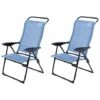 Lot De 2 Fauteuils De Camping 5 Positions - O'Camp - Bleu - Dimensions : 70 X 62 X 105 Cm -Promos Garde Plante Boutique 57798004 1