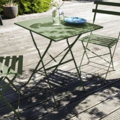 Table De Jardin Pliante Bistrot En Acier Vert Cactus 11 Table De Jardin Pliante Bistrot En Acier Vert Cactus -Promos Garde Plante Boutique 58699183 5