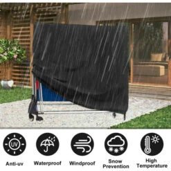 Housse De Protection Pour Table De Ping-Pong 210D Oxford 165x70x185cm Noir FUIENKO 9 Housse De Protection Pour Table De Ping-Pong 210D Oxford 165x70x185cm Noir FUIENKO -Promos Garde Plante Boutique 59801304 4