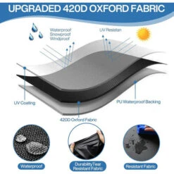 Housse Pour Table De Jardin, Housse De Protection Bâche Imperméable Pour Meubles Jardin Et Hivernage Mobilier 180 X 120 X 74cm Noi -Promos Garde Plante Boutique 59801423 3