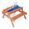 Table Et Chaises De Jardin Pique Nique Enfant Avec Bac à Sable 6 Accessoires Bleu Teamson Kids TK-OW0001 -Promos Garde Plante Boutique 59949175 1
