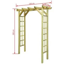 Nova Pergola / Garden Arch 150x50x200 Cm En Bois Imprégné -Promos Garde Plante Boutique 59995713 3