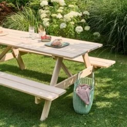 Table De Pique Nique En Bois -Promos Garde Plante Boutique 6025539 5