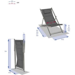 Chilienne Avec Appuie-tête Gris Galet Honolulu - Hespéride 11 Chilienne Avec Appuie-tête Gris Galet Honolulu - Hespéride -Promos Garde Plante Boutique 61416508 5
