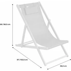 Chiliennes Bois - Creus - 2 Transats En Bois D'Eucalyptus Huilé Avec Coussin Repose-tête Blanc 11 Chiliennes Bois - Creus - 2 Transats En Bois D'Eucalyptus Huilé Avec Coussin Repose-tête Blanc -Promos Garde Plante Boutique 6219162 5