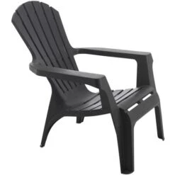 Fauteuil Adirondack En Résine Polypropylène Anthracite