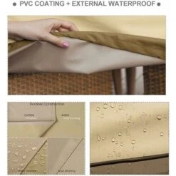 Housse De Canapé D'extérieur, 3 Places, Imperméable, Coupe-vent, Anti-poussière, Housse De Canapé De Jardin, 1478379 Cm, Correspondance Des Couleurs Mi Ka -Promos Garde Plante Boutique 63939555 3