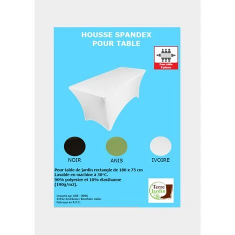 Nappe Extensible Pour Table Rectangulaire Ivoire 4 Nappe Extensible Pour Table Rectangulaire Ivoire – Image 2