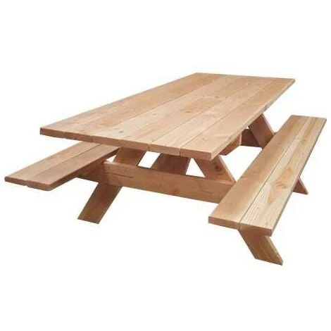 Table Banc De Pique-Nique 6 Pers. PMR Douglas Naturel 2m 3 Table Banc De Pique-Nique 6 Pers. PMR Douglas Naturel 2m